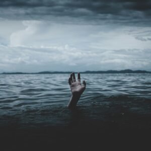 a person drowns underwater